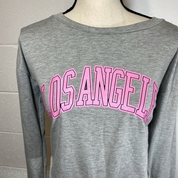 Misska Heather Gray Cropped Drawstring Sweatshirt - Picture 2 of 8